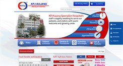 Desktop Screenshot of kpjkajang.com
